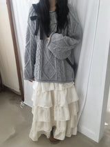 Twisted wool knit