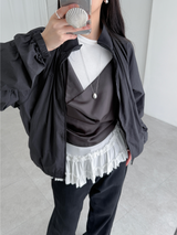 balloon shirring wind jumper