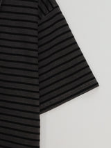 Tod pigment stripe collar short sleeve 4C