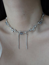 [s.steel] crystal drop chocker | 크리스탈 드롭 초커 목걸이