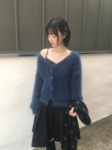 ルーズフィットソフトファーカーディガン