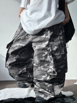 5000ソールド 🥳❤‍🔥 (MILITARY CARGO VER❤‍🔥) 2プリーツバルーンパンツ💚🩶🖤 - 2カラー