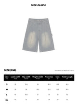 BTB :ウェーブウォッシングカーペンターショーツ [YELLOW MINUIT CORE] [UNISEX]