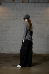 フェアリーウールロングスリーブ / チャコール
