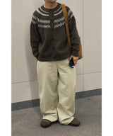 [ 1+1 ] Basic Wide Cotton Pants