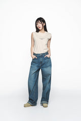 25SS ベーシックロゴウーマンスリーブレス ダークベージュ