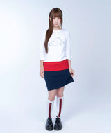 Symbol stamp knee high socks - 2COLOR