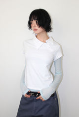 アンバランス カラー Tシャツ