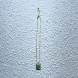 Vintage Lagoon Stone Necklace