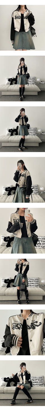 [Brand quality] イーヴルワイドデニムテニススカート