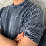  Hour Pigment Washing Hachi Round Knit