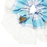 Lace scrunchie_sky