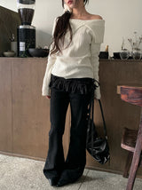 Chomi Rose Layered Mini Skirt