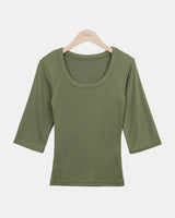 Luhel Round-Neck 7-Sleeve T-Shirt
