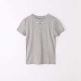スリムレーベルハーフTシャツ グレー