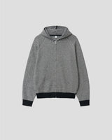 Stripe Knit Zip-Up