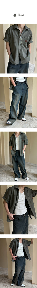 [S/S] Patch work shirts jacket(3color)
