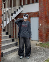 クルー トラック ピグメント ロングスリーブ Tシャツ