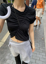 LAYER SHIRRING SET TOP