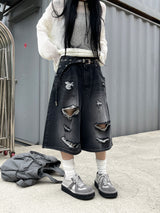 Kaito Damage Bermuda Pants