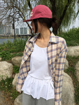 ダンリンクチェックシャツ (4color)