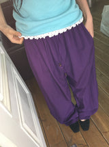 Ritz Wood String Color Nylon Pants