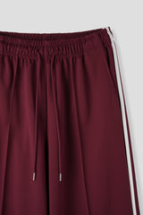 pintuck wide track pants 