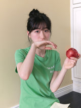 アップルTシャツ - Green