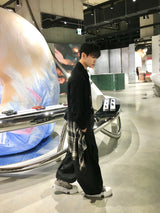 カインワッフルクロップロングスリーブ 3C