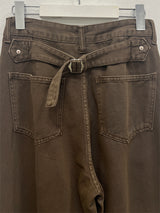 POINT BACK CLIP WIDE PANTS (3C)