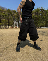 No.1204 round pintuck bermuda SHORTS (3color)