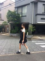 センリ レース ピンタック バンディング ミニ スカート