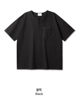 26SS★ Jean Henley Neck Short Sleeve T-shirt