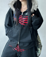 Balloon May Set-Up Available Fleece Printed Tattoo Embroidery Balloon Long Pant 🩶✨ 2 COLOR