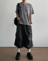 オルタヘンリーワッフルショートスリーブTシャツ