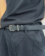 Beaded Matte Leather Belt