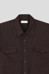 Beam Western Check Cropped Shirt