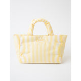 stripe padded bag - yellow