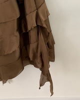 evelyn ruffle long dress