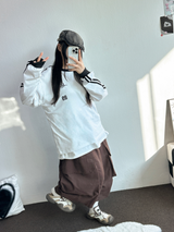 ビッグビッグポケットオーバーバミューダ 🤎🤍❤🖤5カラー