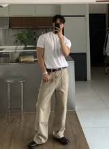 Hidden Air Mesh Muscle Fit Short Sleeve Ties