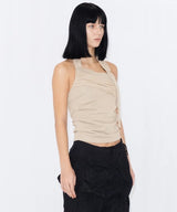 SHEER HALTERNECK TOP