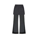 レイヤード ブーツカット ジャージー パンツ - 2 COLOR / Layered Bootcut Jersey Pants