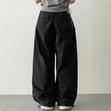 Tive Parasuit Shirring Rustle String Wide Pants