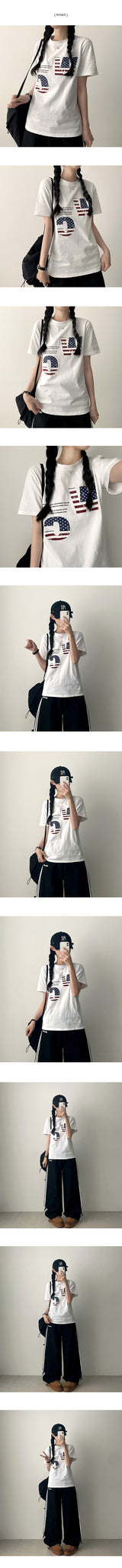 Delder W.C short-sleeved T-shirt with lettering