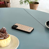 Dot epoxy bumper case (peach puff)