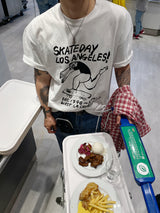 No.1224 skateboard half T (3color)