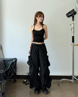2wayナイロンカーゴパンツ (black)