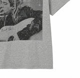 Grunge Vintage Photo Print Short Sleeve T-shirt