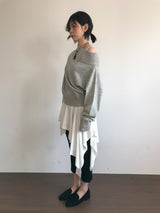 エアリーオフショルダーニット (3Colors)